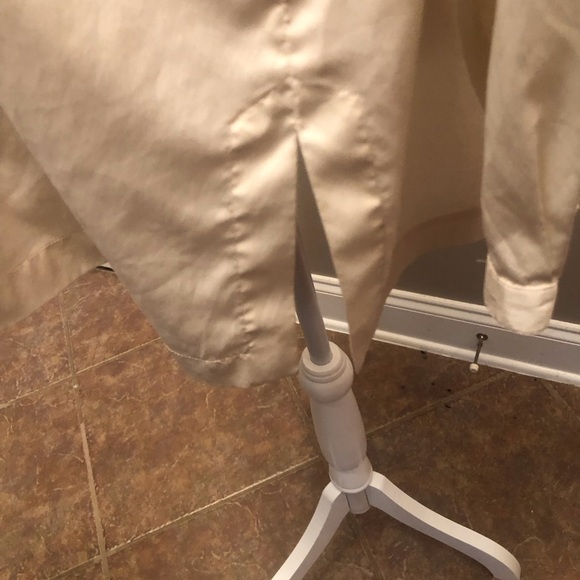 Vintage Candlelight Ivory High Neck Blouse from FML Sport Made in Hong Kong - Picture 9 of 12